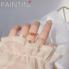 閃鑽鋯石日韓氣質百搭開口戒指ins學生2023年新潮冷淡風戒指 歷史價格詳細信息