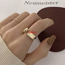 戒指極簡風曲線幾何開口戒指女ins小眾設計感冷淡風氣質百搭高級感 歷史價格詳細信息