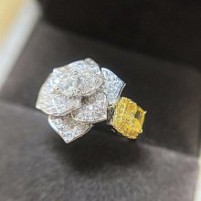 黃金女戒指 玫瑰花園白鑽戒 9999純黃金戒指 | 晶漾金飾鑽石JingYang Jewelry 歷史價格詳細信息