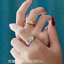 戒指格子紋理鈦鋼戒指女時尚個性ins潮日系輕奢簡約食指指環素圈 歷史價格詳細信息