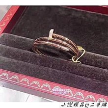 二手 Cartier 卡地亞 JUSTE UN CLOU戒指 18K玫瑰金鉆石 釘子戒指 超贊 B4094800 歷史價格詳細信息