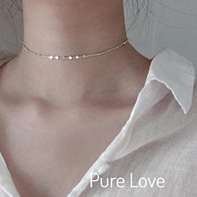 Pure Love樂芙 / 正韓 【N0773】韓系簡約S925純銀U形許願骨所骨鏈 短項鏈 / 銀 歷史價格詳細信息