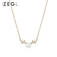 珍珠項鏈女小眾鎖骨鏈網紅項圈性感百搭choker短款脖子飾品頸帶女 歷史價格詳細信息