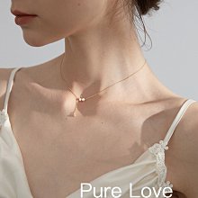 Pure Love樂芙 / 正韓 【N0773】韓系簡約S925純銀U形許願骨所骨鏈 短項鏈 / 銀 歷史價格詳細信息