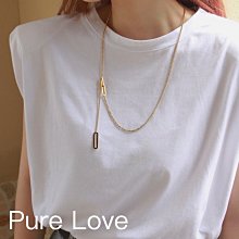 Pure Love樂芙 / 正韓 【N0773】韓系簡約S925純銀U形許願骨所骨鏈 短項鏈 / 銀 歷史價格詳細信息