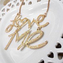 LOVE ME 愛我 英文字 金色 項鍊 價格比較,價格查詢,歷史價格詳細信息