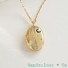 Wanderlust+Co 澳洲品牌 鑲鑽餃子金色項鍊 內鑲Lucky字款 Dumpling Gold 歷史價格詳細信息