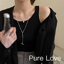 Pure Love樂芙 / 正韓 【N0773】韓系簡約S925純銀U形許願骨所骨鏈 短項鏈 / 銀 歷史價格詳細信息