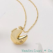 Wanderlust+Co 澳洲品牌 鑲鑽餃子金色項鍊 內鑲Lucky字款 Dumpling Gold 歷史價格詳細信息