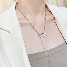 【少女館】新款Ch*el項鏈小香家雙C小方形貝母項鏈氣質鎖骨鏈脖鏈頸鏈吊墜粗項鏈法式choker項鏈首飾 珠寶 飾品WC 歷史價格詳細信息