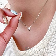 Pure Love樂芙 / 正韓 【N0773】韓系簡約S925純銀U形許願骨所骨鏈 短項鏈 / 銀 歷史價格詳細信息
