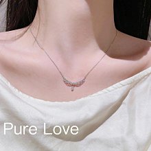 Pure Love樂芙 / 正韓 【N0773】韓系簡約S925純銀U形許願骨所骨鏈 短項鏈 / 銀 歷史價格詳細信息