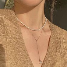 Pure Love樂芙 / 正韓 【N0773】韓系簡約S925純銀U形許願骨所骨鏈 短項鏈 / 銀 歷史價格詳細信息