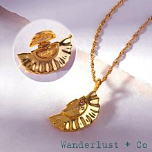 Wanderlust+Co 澳洲品牌 鑲鑽餃子金色項鍊 內鑲Lucky字款 Dumpling Gold 價格比較,價格查詢,歷史價格詳細信息