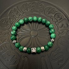 克羅心風格 做舊925泰銀&天然石頭串珠手鍊 歷史價格詳細信息