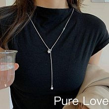 Pure Love樂芙 / 正韓 【N0773】韓系簡約S925純銀U形許願骨所骨鏈 短項鏈 / 銀 歷史價格詳細信息