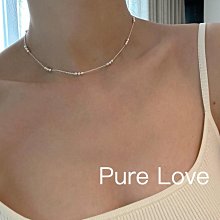 Pure Love樂芙 / 正韓 【N0773】韓系簡約S925純銀U形許願骨所骨鏈 短項鏈 / 銀 歷史價格詳細信息