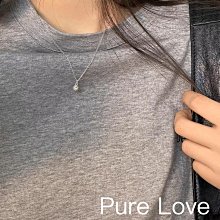 Pure Love樂芙 / 正韓 【N0501】韓系簡約S925純銀鋯石微鑲雪花短項鏈 鎖骨鏈 / 銀 歷史價格詳細信息