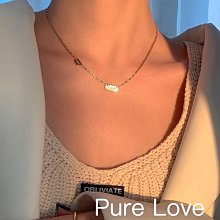 字母方牌不掉色兒童項鏈女小眾設計ins潮男高街街舞走秀配飾 歷史價格詳細信息