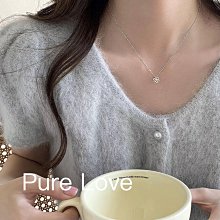 Pure Love樂芙 / 正韓 【N0945】韓系簡約S925純銀立體星星鎖骨鏈 短項鏈 / 銀 歷史價格詳細信息