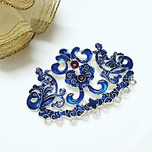 【手繪景泰藍 彩繪靈珠髮簪 複古髮簪古典髮釵晚宴盤髮。多色 】-ke04 歷史價格詳細信息