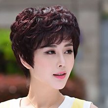 假发女短发真人发丝轻薄空气刘海圆脸波波头真发自然中长发全头套~特價 歷史價格詳細信息