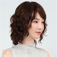 假发真头发全头套逼真女款洋气假发高档全真发中老年时尚短直发~特價 歷史價格詳細信息