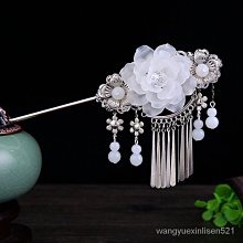 手工古風復古髮簪頭飾漢服旗袍步搖岫玉水滴黑檀木簪子盤髮日常女 歷史價格詳細信息