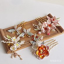 漢服髮飾纏花髮簪髮飾牡丹花小蝴蝶春仔花古風配飾古裝頭飾 歷史價格詳細信息