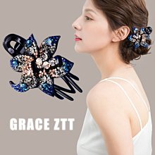 鴨嘴夾抓夾女2024新款高貴洋氣女士發夾高級盤發頭飾夾子水鉆發卡 歷史價格詳細信息