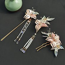 漢服古風纏花新娘後壓髮飾牡丹珍珠髮簪婚慶華麗富貴簪子髮釵明制 歷史價格詳細信息