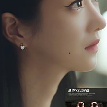耳釘純銀 愛心小巧 簡約氣質 個性養耳洞 999足銀耳飾 睡覺免摘 歷史價格詳細信息