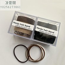 簡約細髮圈高彈力耐用髮圈扎頭髮橡皮筋女扎頭黑色髮圈無痕小皮套 歷史價格詳細信息