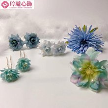 古裝漢服絹花髮夾髮釵套裝牡丹露珠髮簪花朵寫真頭飾唐風別針髮飾 歷史價格詳細信息