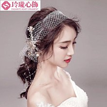 韓式婚飾高檔手工花朵串珠新娘頭飾髮帶優雅小飾品公主範精緻髮飾 歷史價格詳細信息