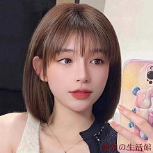 假髮短髮女夏季中長發波波頭全頭套髮型自然仿真假髮套 歷史價格詳細信息