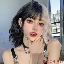 假髮 cos假髮 羊毛卷短發假發女自然全頭短卷發造型減齡中長發鎖骨發型假發 歷史價格詳細信息