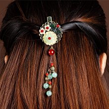 復古民族風發飾帝皇石古典發簪女款流蘇步搖盤發女中國風原創飾品 歷史價格詳細信息