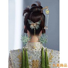 新中式新娘髮飾套裝紅色花朵盤髮流蘇簪子古風秀禾服結婚髮簪頭飾 歷史價格詳細信息