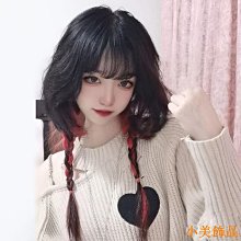 小美飾品⭐⭐假髮女長髮 紅色Lolita假髮 網紅自然仿真人jk辣妹長直髮全頭套 LTLO 歷史價格詳細信息