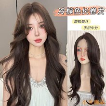 假髮女長髮全頭套氣質中分奶奶灰長直髮Lolita自然仿真人發假髮套 歷史價格詳細信息