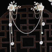 頭飾 飾品 髮飾 春亦軒古風中式氣質凝脂玉蘭環形后壓發飾旗袍漢服黑檀木發環頭飾 歷史價格詳細信息