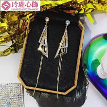 新款心形耳釘流行配飾厚銀電鍍人造鉆石鑲嵌~不含運費 歷史價格詳細信息