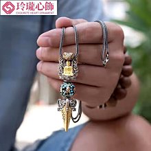 純銀金剛杵轉經輪吊墜項鍊男女款佛系轉經筒楞嚴咒嘎烏盒心經挂件 歷史價格詳細信息