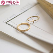 戒指不掉色鈦鋼愛心滿圈戒指女小眾設計指環輕奢時尚個性素圈食指戒子 歷史價格詳細信息