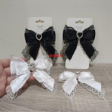 地雷系 地雷系洋裝 地雷系衣服 領結日系珍珠愛心雙層蝴蝶結領結Lolita穿搭別針黑色 T8OO-滿599免運 歷史價格詳細信息