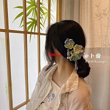 和風 原創手作 日系 藍珍珠花朵 古風漢服 LOLITA邊夾 配飾 流蘇頭飾 髮飾-滿599免運 歷史價格詳細信息