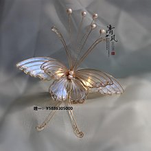 漢服飾配原創設計銅鍍K金漢服髮飾仿古珠寶髮釵紫晶簪子鎏金對簪 歷史價格詳細信息