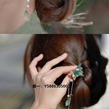 髮簪 步搖 簪子  復古風發簪古裝古代頭飾琉璃花手工盤發發釵簪子女漢裝飾品配飾 歷史價格詳細信息