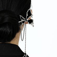 新中式髮簪女高級感國風流蘇簪子漸層墨綠情人節生日送女朋友髮飾 歷史價格詳細信息